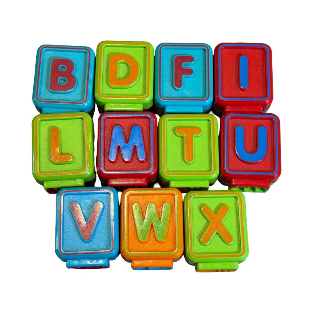 Lot of 11 V-Tech Sit to Stand Alphabet Train Replacement Double Letters Blocks